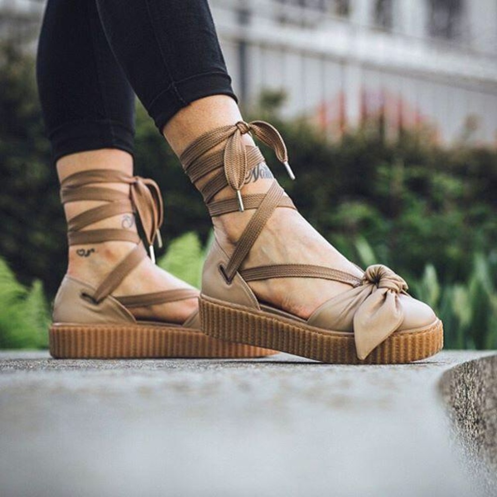 Puma Fenty by Rihanna Creeper Bow Platform Shoes